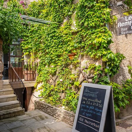 Hotel Restaurant Les Remparts Venasque Exterior foto